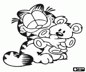 garfield pooky coloring pages - photo #20